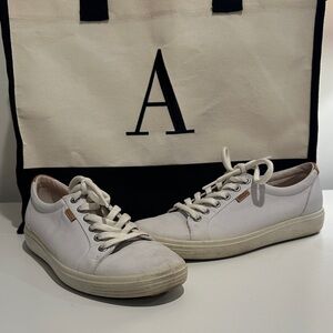 Ecco Men's Cream Casual Sneakers size 40 eu 9 U.S.